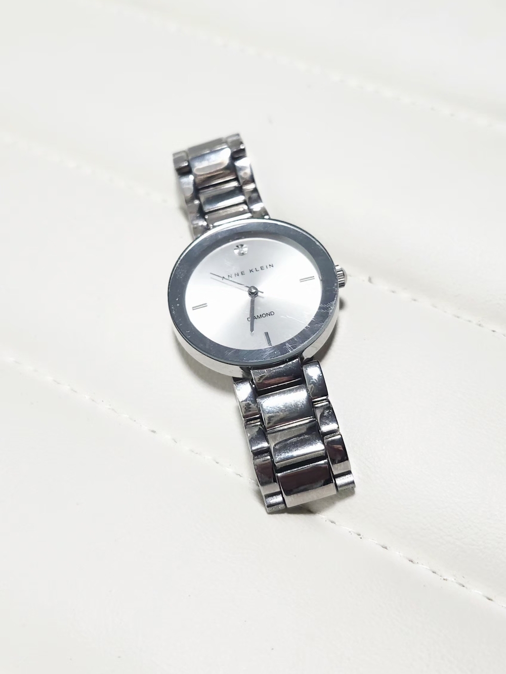 Anne Klein Silver Round Dial Bracelet Watch